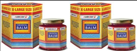 x2 XL Oriental Balm Red Ointment, Temporary Relief from Minor Muscular Aches and Pains, 36 g